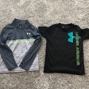 Boys under armour shirts!